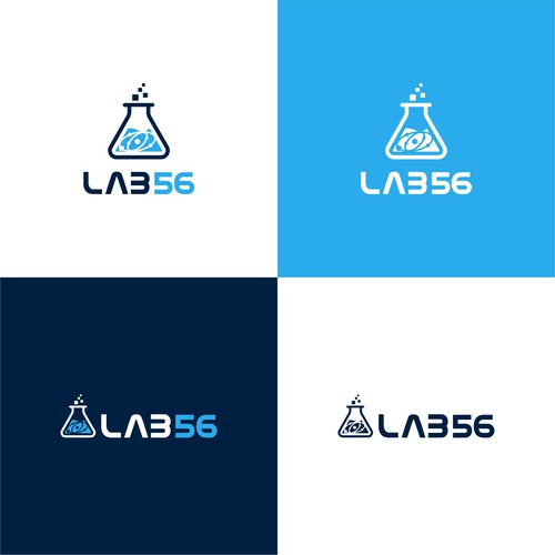 Sleak modern logo for a technology lab Design by keoart