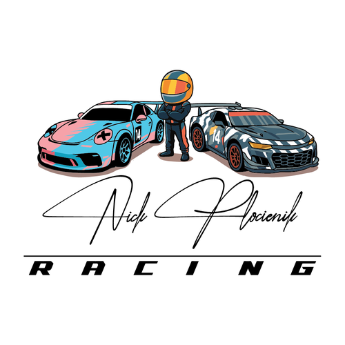 Race car driver logo and signature Diseño de hery_krist