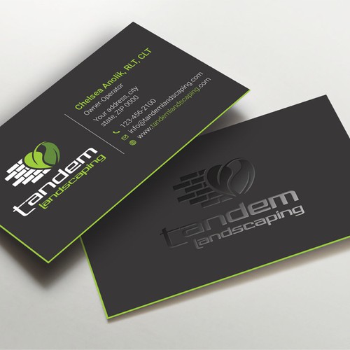 Business Cards For Modern And Innovative Landscape Construction Company Business Card Contest 99designs