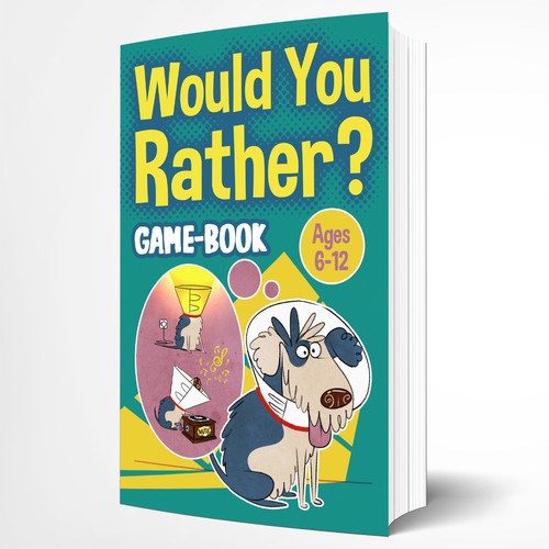 Fun design for kids Would You Rather Game book Design por AstroSheep Art