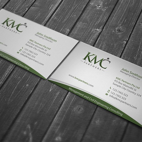 KMC Partners Business Card Design Design réalisé par conceptu