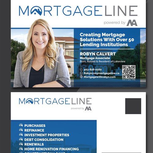 Postcard for Mortgage Broker Diseño de TheThreeMedia