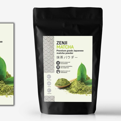 Japanese Matcha Product Needs Label - *GUARANTEED & BLIND* Design by cynemes
