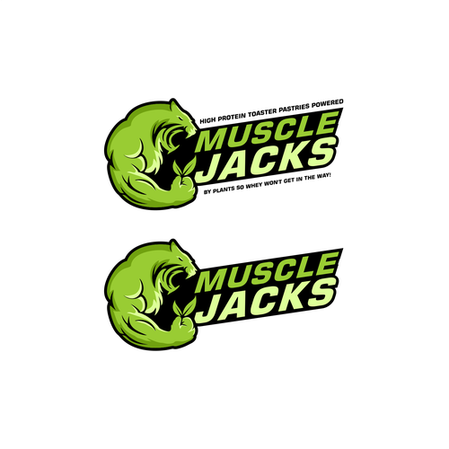 Design a eye catching logo for High protein toaster pastry for muscle bound vegans Design by samsoel