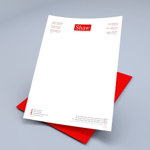 Letterhead for Divorce & Family Law Firm; Modern, Minimalist, Conservative Design Design by Xclusive16