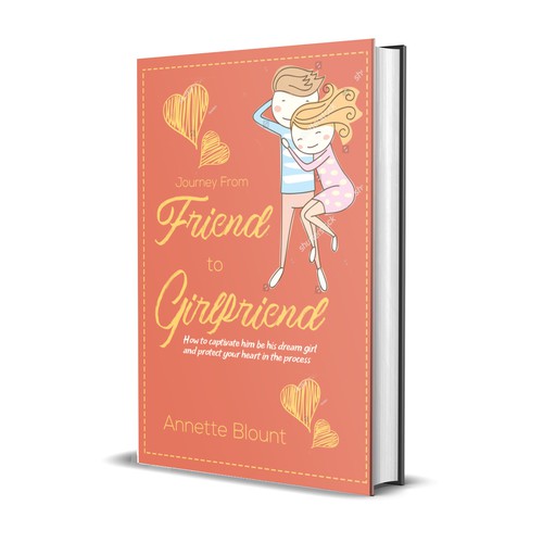 Design a book cover that is fun and playful to help single women experience love beyond friendship Design by LEUCHI