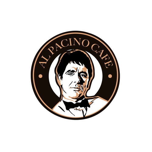 Logo for a high end Italian coffee shop with an Al Pacino theme. Ontwerp door MarsoulStudio