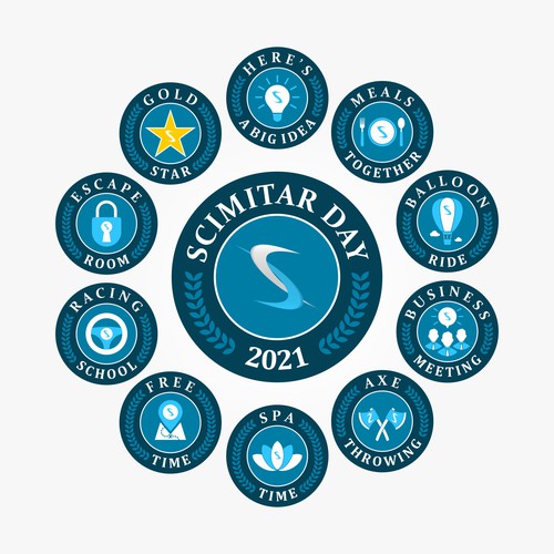 Cool Badges for Team building Design by Yoan Maulana