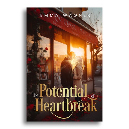 Silhouettes in love + sunshine + youthful + bookstore = The Potential of Heartbreak Design by Trivuj