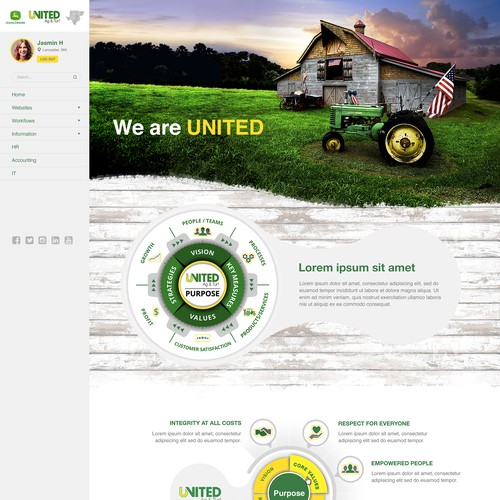 Looking for "stunning" & "Unique" Company Intranet Design Design by | Aquarian |