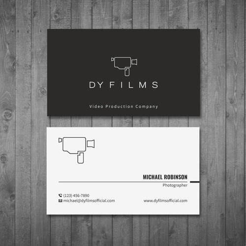 Business card for video production company Design by Tcmenk