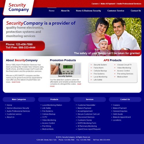 1-3 Page Website Template Design von DotDesign.in