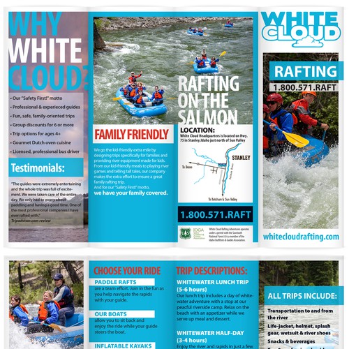 White Water Rafting Brochure | Brochure contest