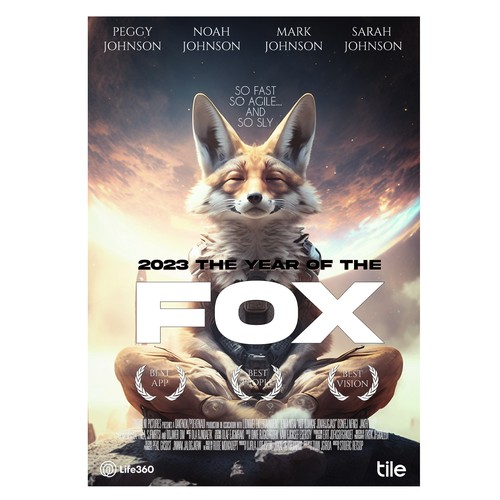 Life360 2023 Year of the Fox Poster Design by M O N O L I T H