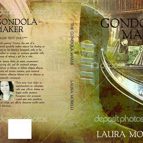 Book cover for The Gondola Maker: A novel set in 16th-century Venice Design by TeaBerry