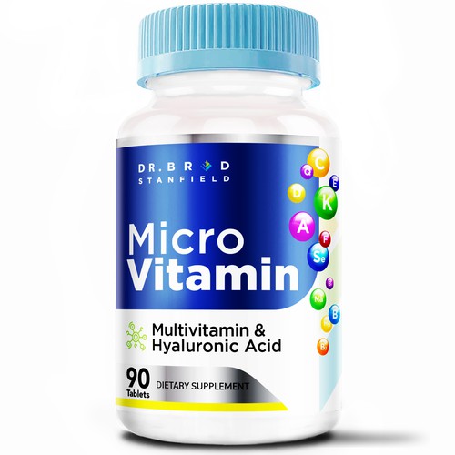 We Need a Vibrant and Scientifically-Inspired Label Design for MicroVitamin Design by agooshe