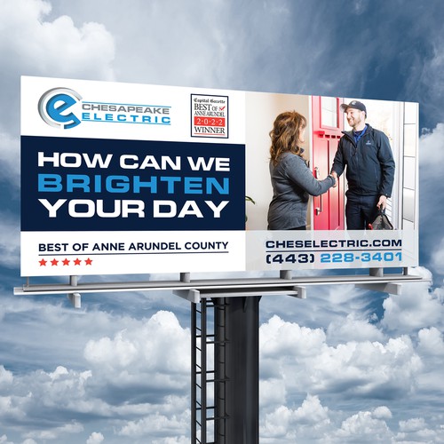 Chesapeake Electric Billboard Design by Brainovative