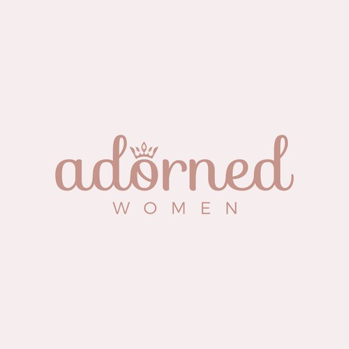 A feminine logo for a women's ministry that incorporates a crown. Design by SteffanDesign™