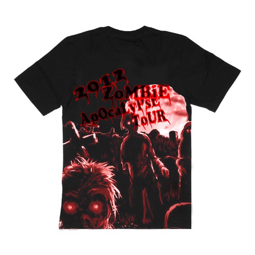 Zombie Apocalypse Tour T-Shirt for The News Junkie  Design von 77ismail