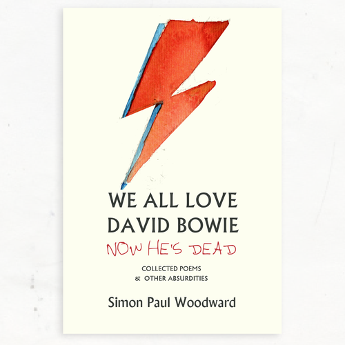 Bowie themed cover for an irreverent poetry collection Design by Juh  D.