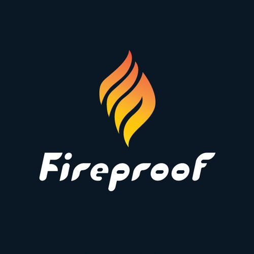 isometric fire logo Design by I_A_B Design