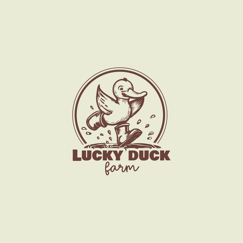 Fun and unique logo with a vintage feel for our farm based business Design by Chicha's