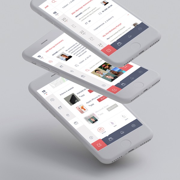 An event creation app, full project