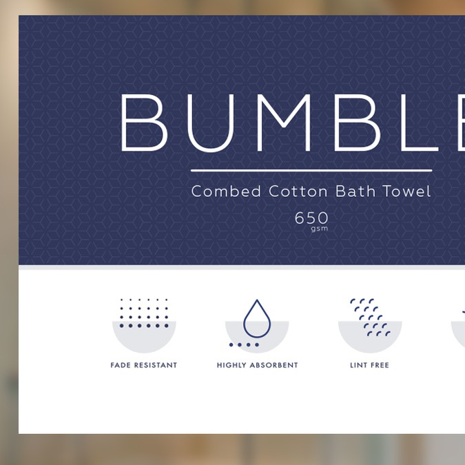 Bath Towel Packaging Artwork & Tag Designing Sophisticated