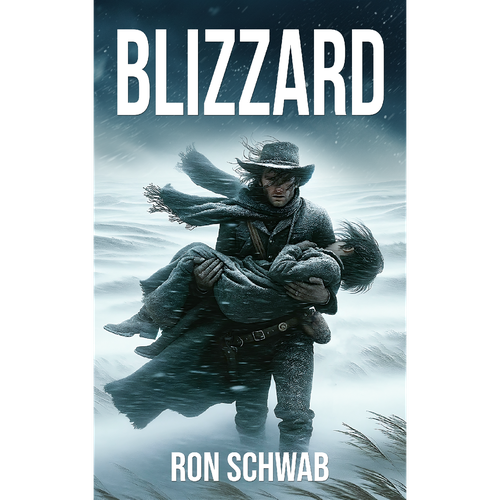 We need a dynamic book cover for our novel, "Blizzard"! Design by H-Izz Design