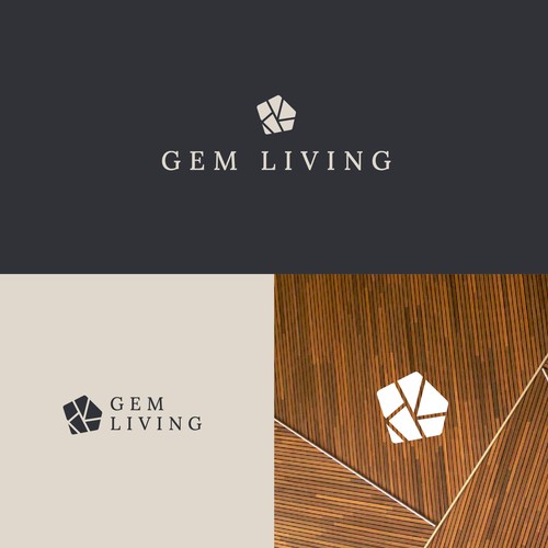 Geometrical, minimalist, modern brand design for Gem Living Design by rachmat_bachtiar