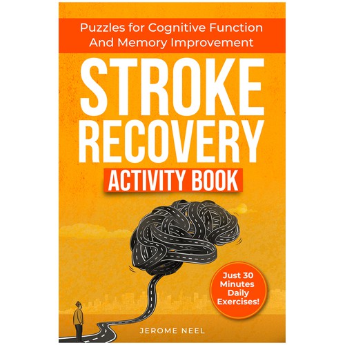 Stroke recovery activity book: Puzzles for cognitive function and memory improvement デザイン by Imttoo