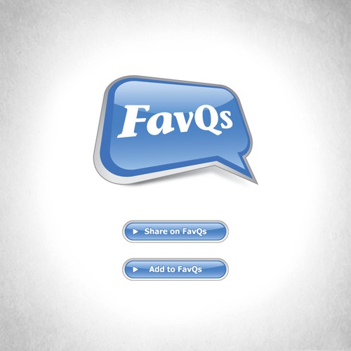 FavQs Logo Diseño de DINAROID