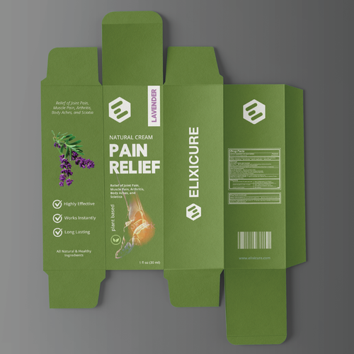 Pain Relief Cream Packaging Design by t1.std