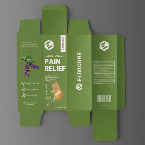 Pain Relief Cream Packaging Design réalisé par tiger!