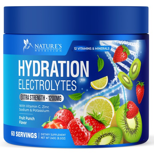 Hydration Electrolytes Design Needed for Nature's Nutrition Design by UnderTheSea™