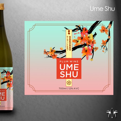JAPANESE UME SHU Label design for lady 25-30 Design by sadzip