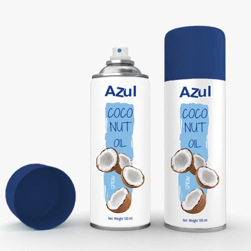 Create Product Extension for Azul Coconut Product - Azul Coconut Oil Spray Design by Melody20