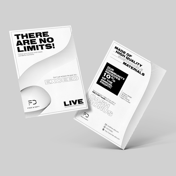 Design by Nicole Regine titled "Minimal Flyer"