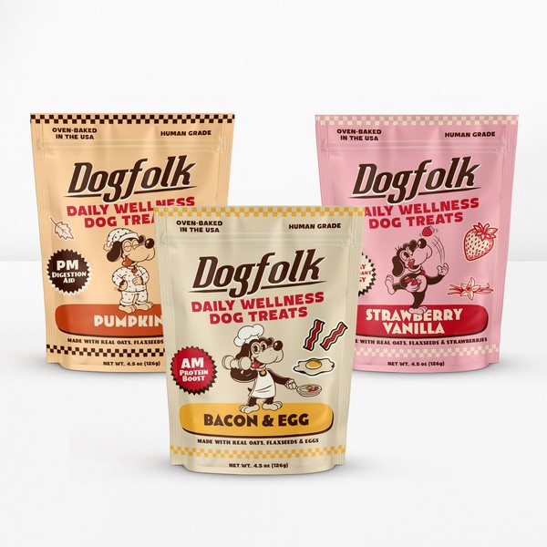  Logo & Packaging Designs for dog treat brand