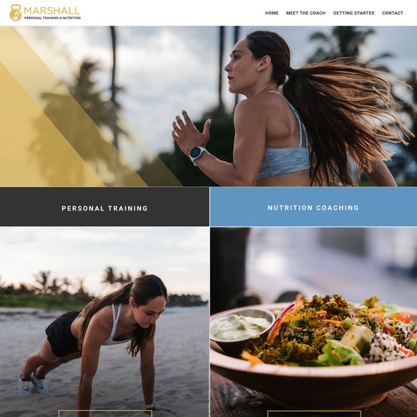 Marshall Training Website Design