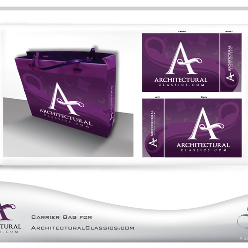 Carrier Bag for ArchitecturalClassics.com (artwork only) デザイン by BONIXE
