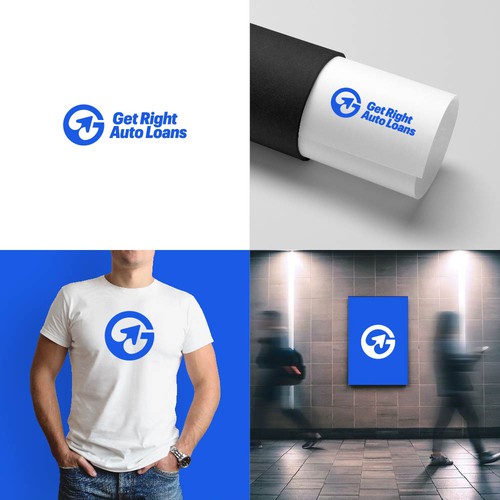 Get Right Auto Loans Logo Design by pixelamazers