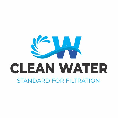 Simple Clean Logo for Water Filtration Company Design by Adides