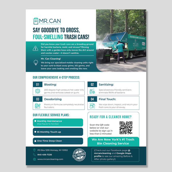 Flyer for an awesome local cleaning service