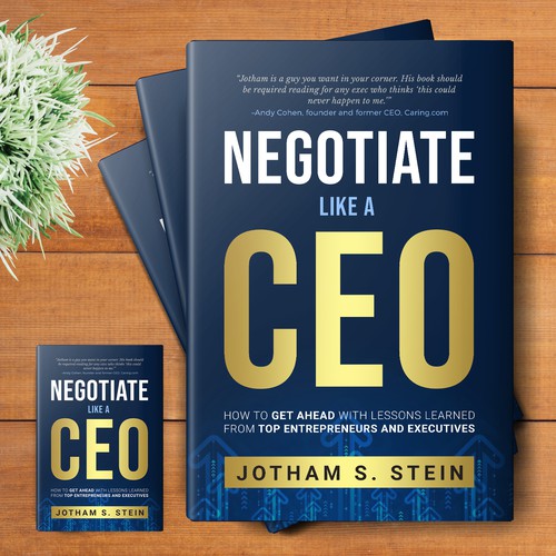 Book Cover for "Negotiate Like a CEO" Design by DZINEstudio™