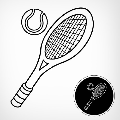 テニスラケットとボールのイラストが入ったテニスウェアをデザインしてください T Shirt Contest 99designs