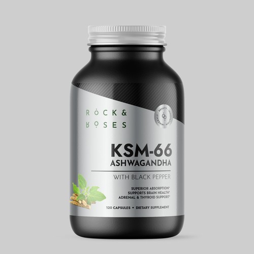 Minimal Supplement Label for a Vitamin Bottle Réalisé par Fredrick Balois