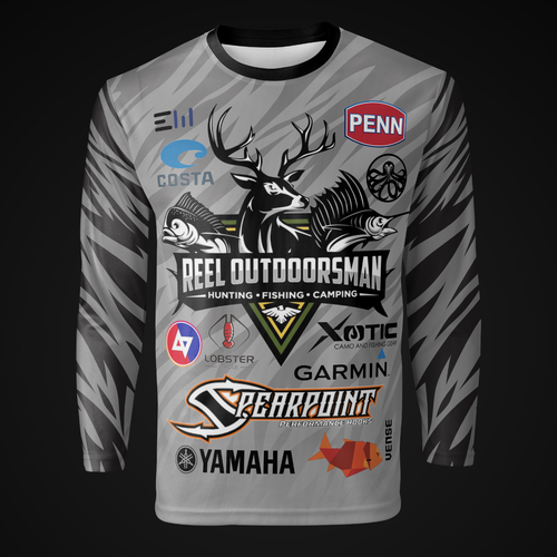 Reel outdoorsman tournament fishing jersey, T-shirt contest