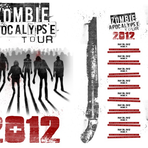 Zombie Apocalypse Tour T-Shirt for The News Junkie  デザイン by Mr_Onions