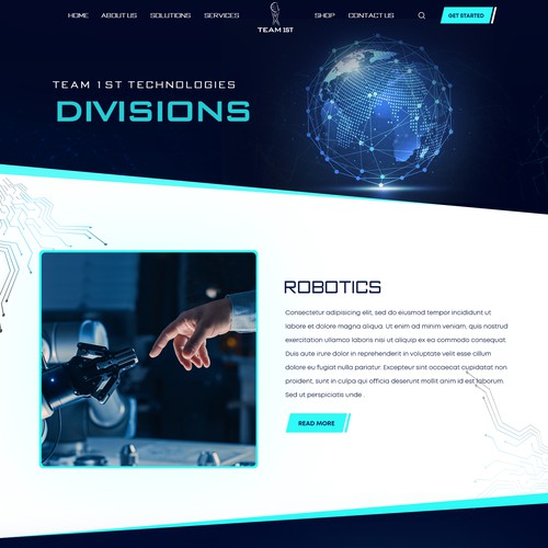 Technology Solutions Provider Website Design Framework Design by Adventix